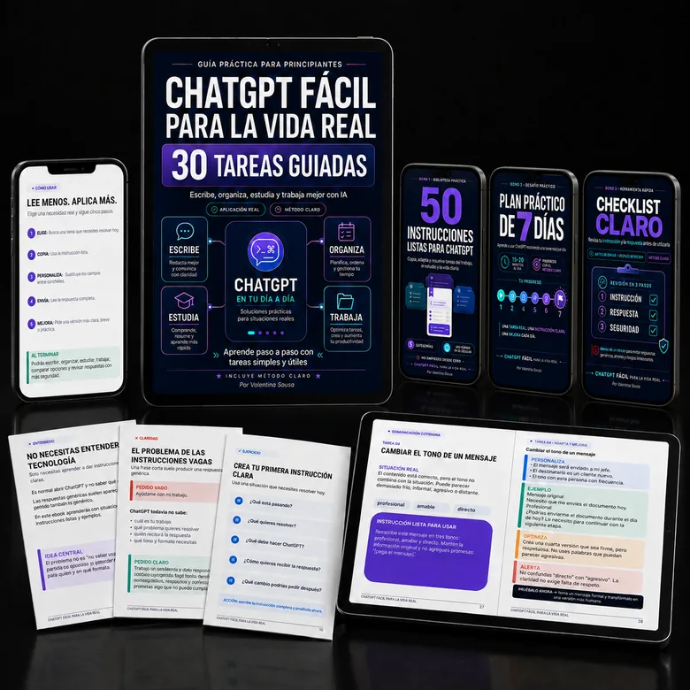 Mockup ChatGPT Fácil para la Vida Real
